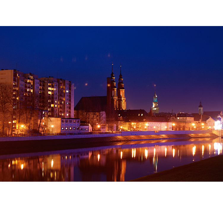 Blind blue opole after sunset - TenStickers