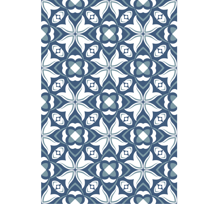 Blind blue elegant botanical design - TenStickers