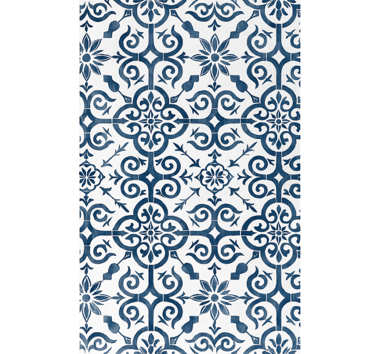 Blind blue moroccan blue tile - TenStickers