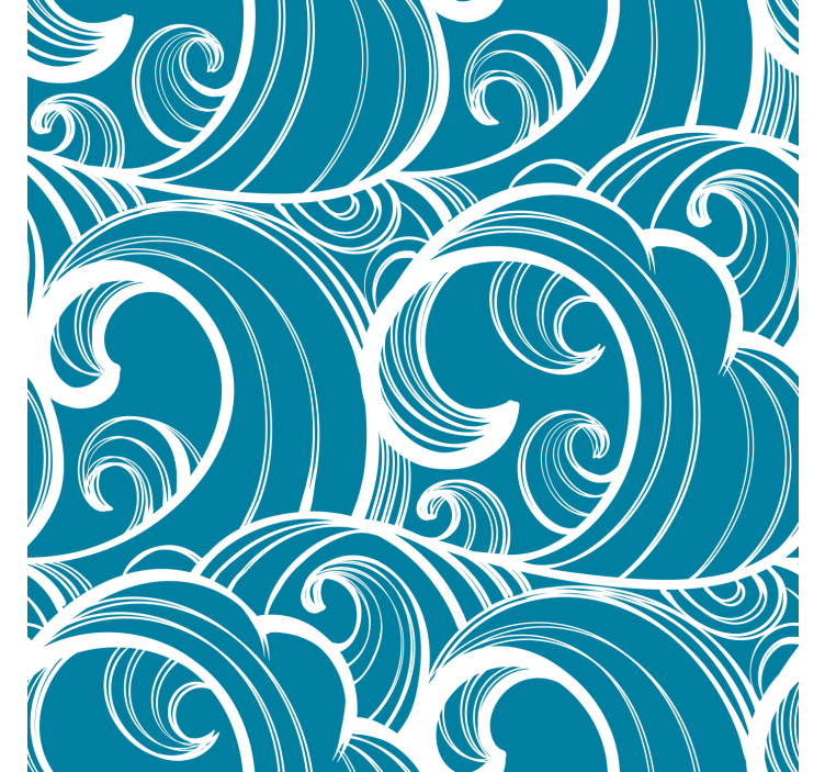 Blind blue wavy blue design - TenStickers