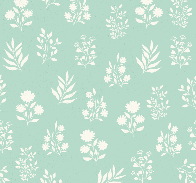 Blind blue small floral design - TenStickers