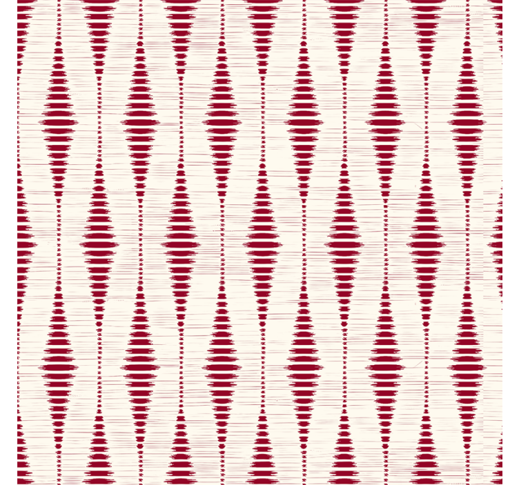 Modern blind red rabaul ikat design - TenStickers