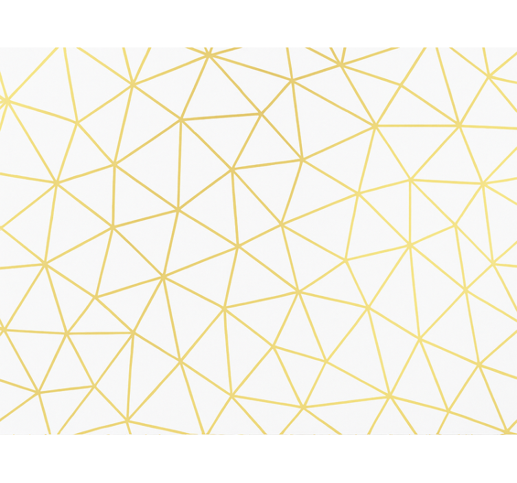 Modern blind golden geometric prism mosaic - TenStickers