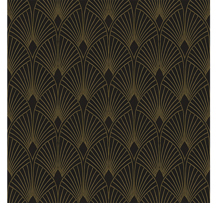 Modern blind gilded deco fan - TenStickers