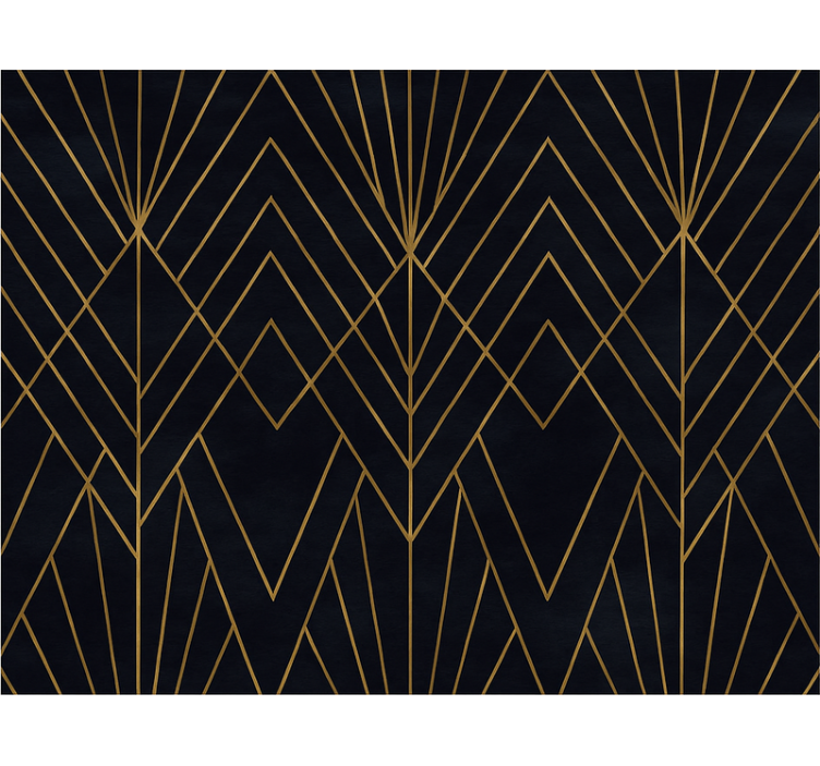 Modern blind with elegant gold accents - TenStickers