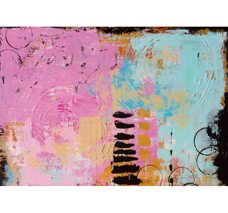 Living room blind original abstract wall art - TenStickers