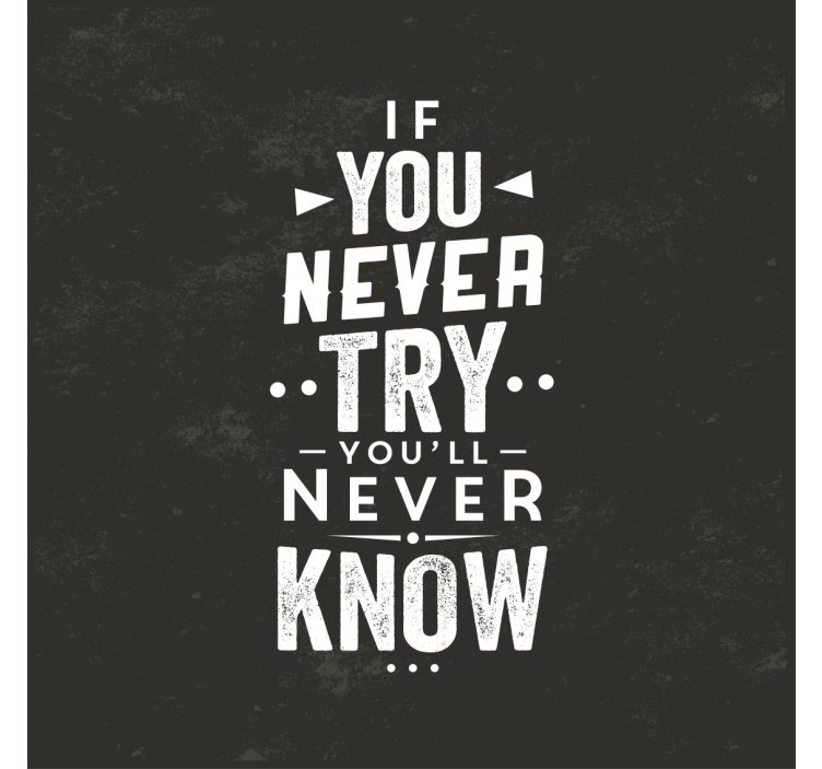 Living room blind if you never try you won't know - TenStickers