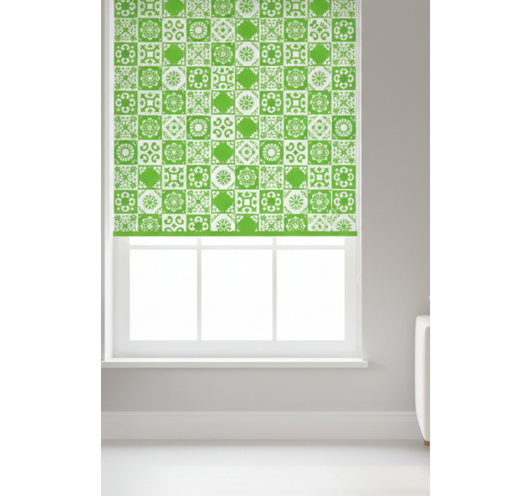 Blind green abstract green and white - TenStickers