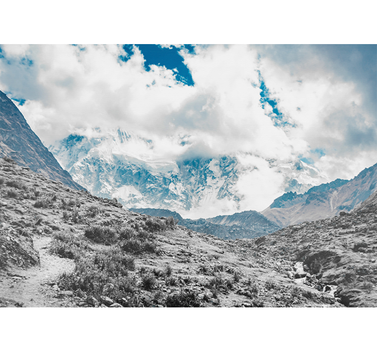 Living room blind snowy salkantay pass - TenStickers