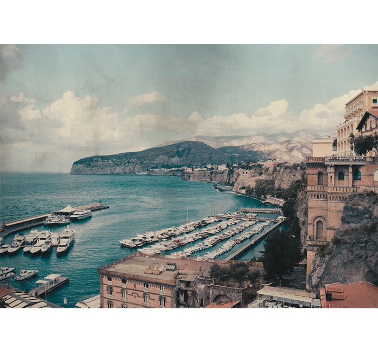 Living room blind sorrento landscape south italy - TenStickers