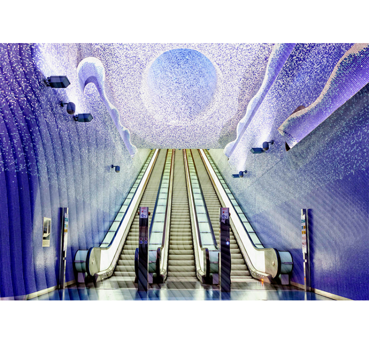Living room blind naples metro station - TenStickers