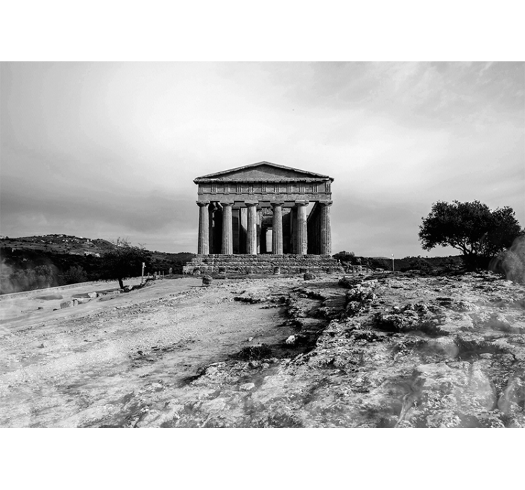 Living room blind valley of the temples sicily - TenStickers