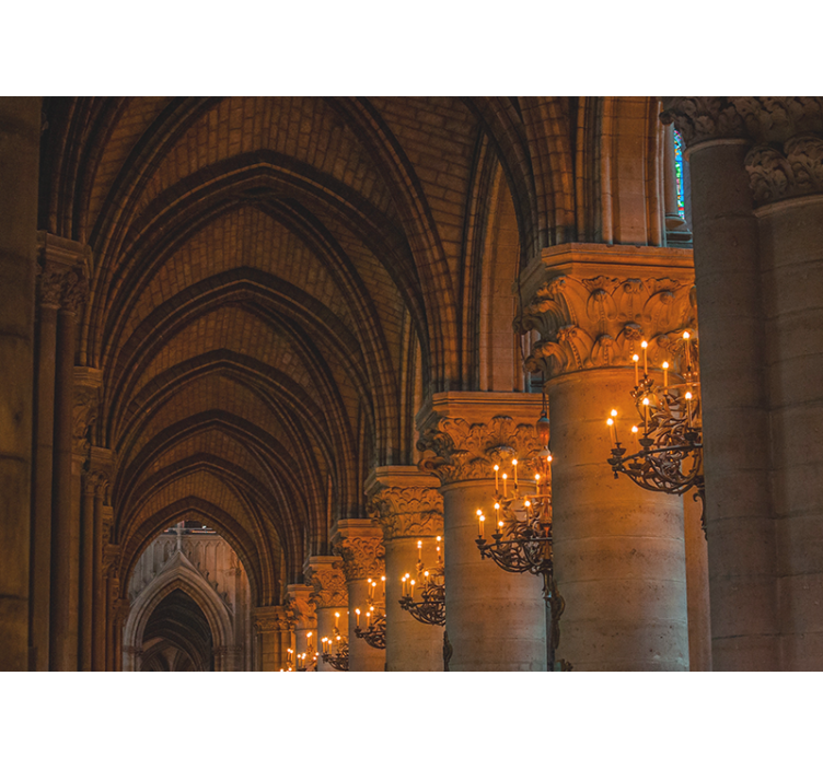 Living room blind arches and vaults design - TenStickers