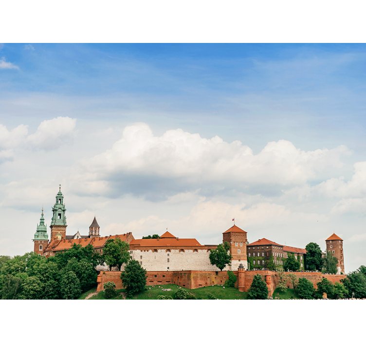 Living room blind royal castle in cracow - TenStickers