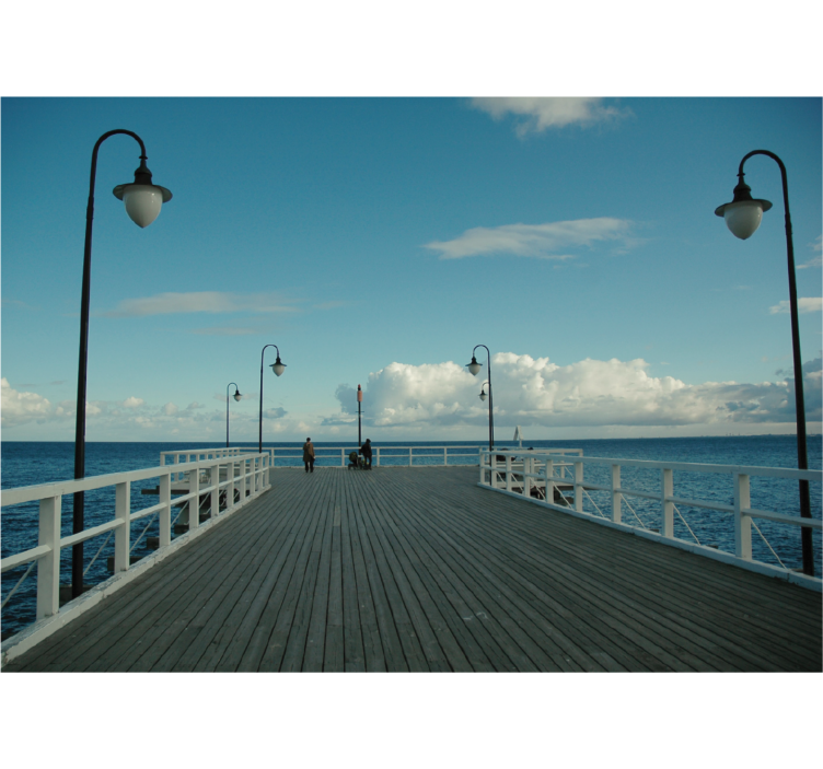 Living room blind pier in sopot - TenStickers