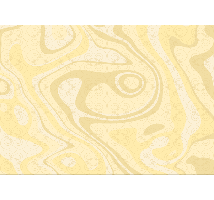 Living room blind with 70's pop circles design - TenStickers