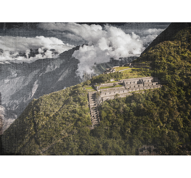 Living room blind bird's eye view of choquequirao - TenStickers