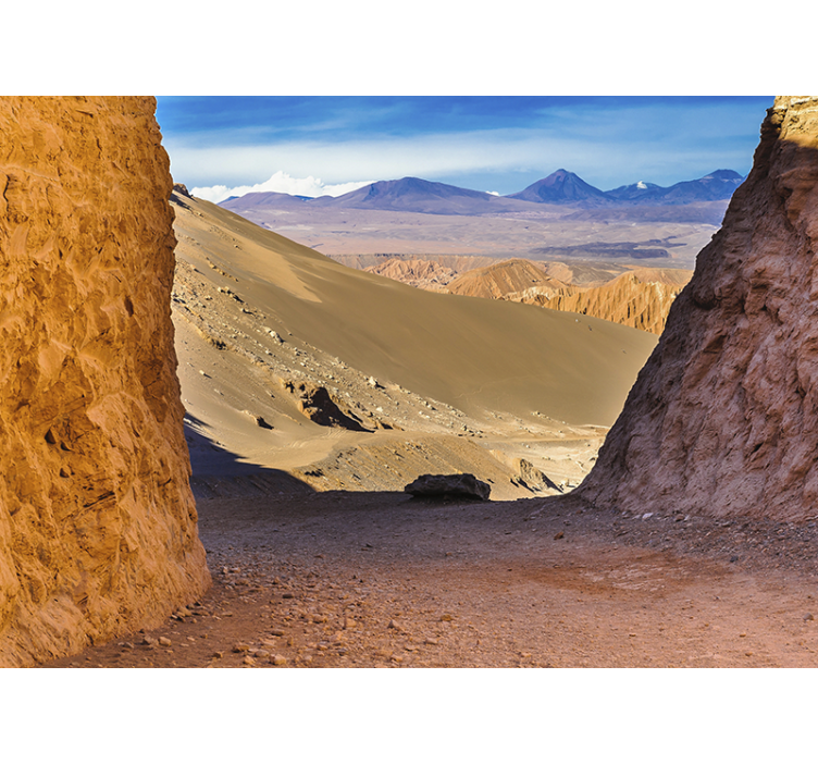 Living room blind atacama desert design - TenStickers