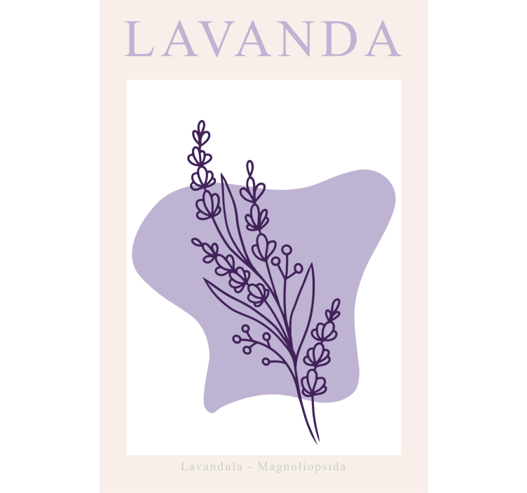 Living room blind in minimalist lavender - TenStickers