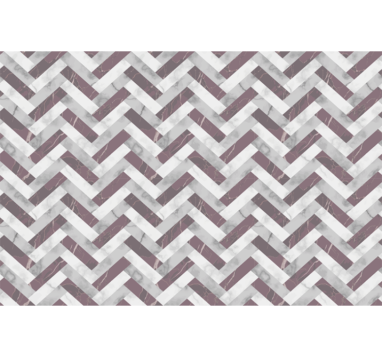 Living room blind with mid-century style pattern - TenStickers