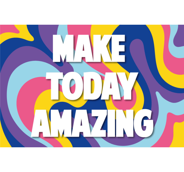 Living room blind to brighten your day with art - TenStickers