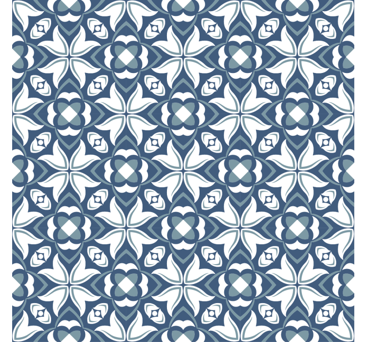 Living room blind modern blue vase hampton style - TenStickers