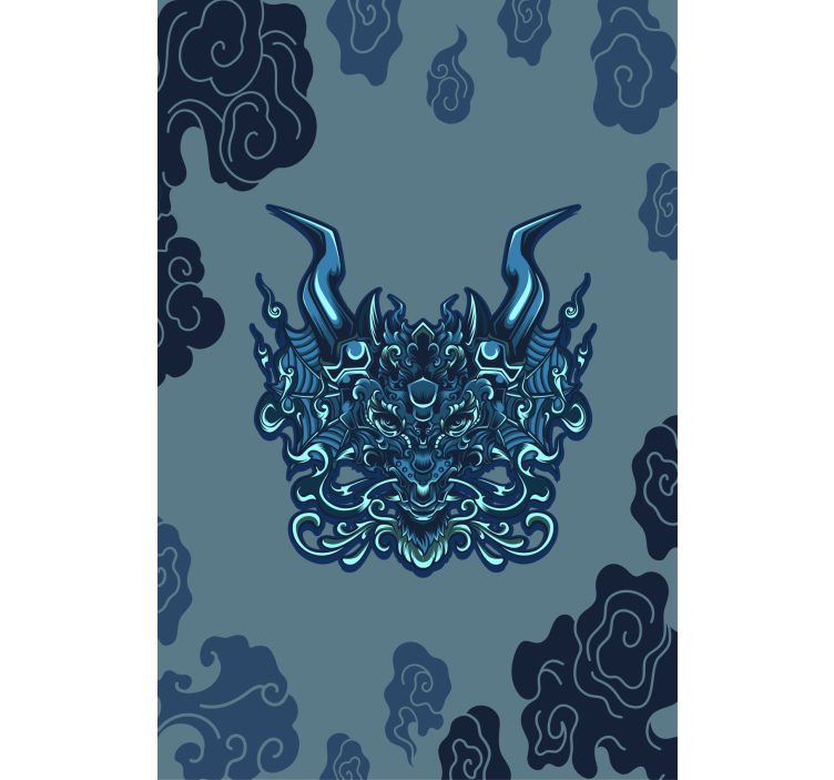 Living room blind inspired by mythical dragon - TenStickers