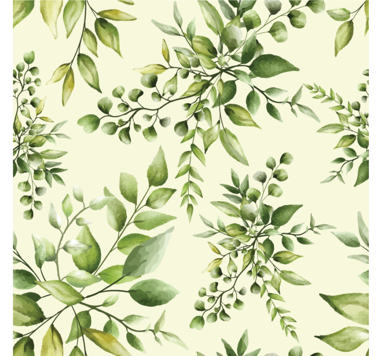 Living room blind with tropical lush leaves design - TenStickers