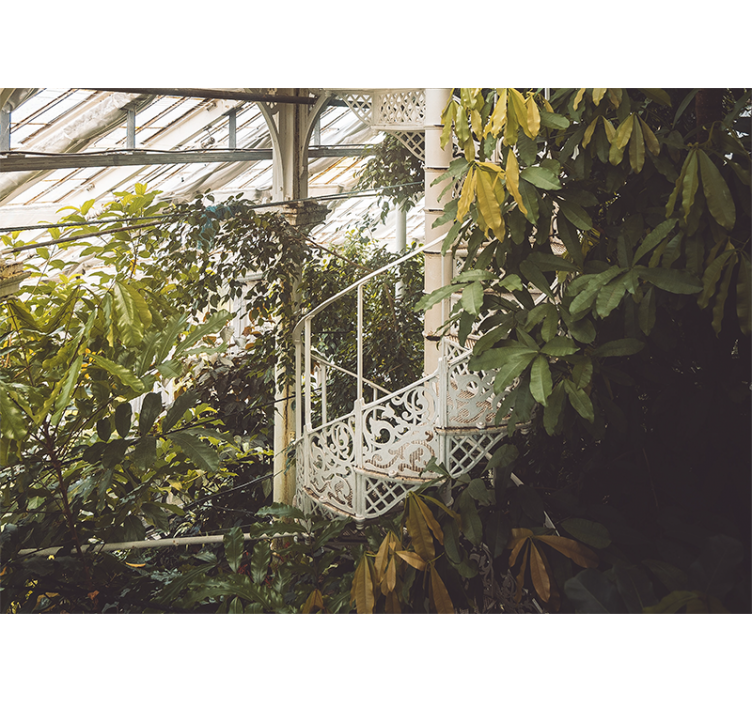 Cottagecore botanical living room blind - TenStickers
