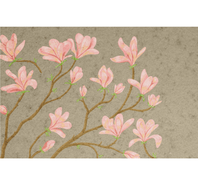 Living room blind vintage style magnolia - TenStickers
