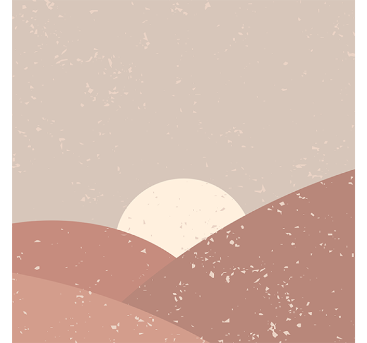 Living room blind wall art at dawn - TenStickers