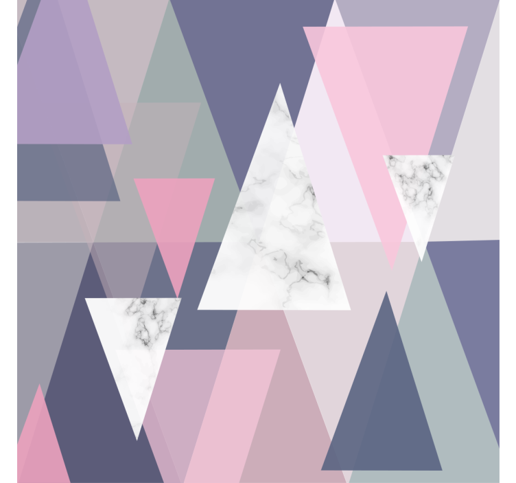 Living room blind 3d triangle wall art - TenStickers