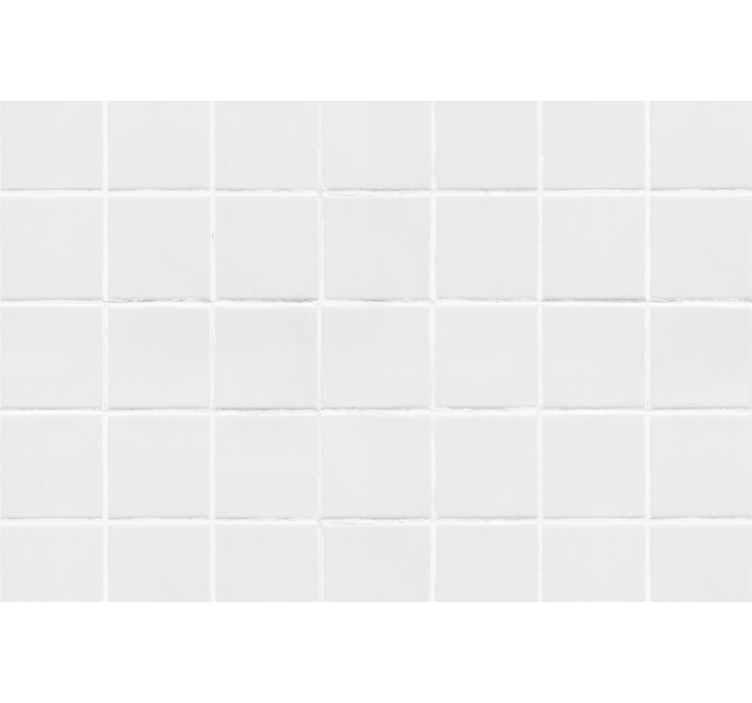 White window blind simple tiles - TenStickers