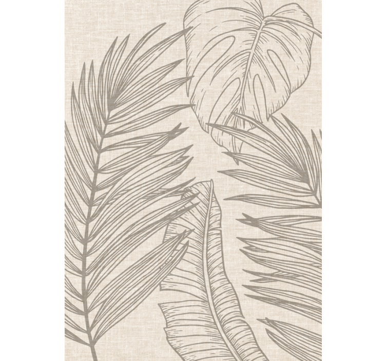 Blind beige tropical fabric effect - TenStickers