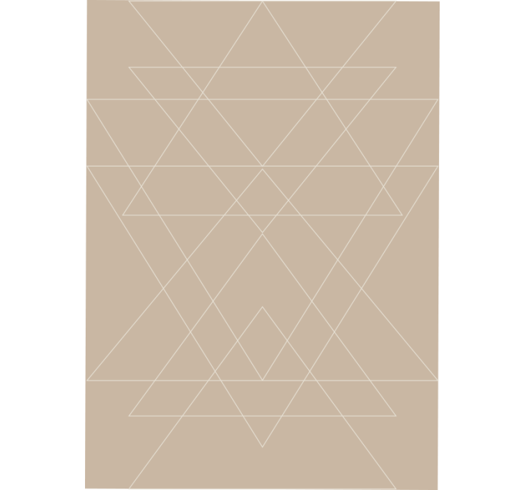Blind beige nordic triangles mosaic - TenStickers