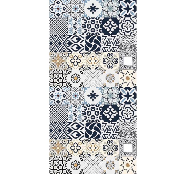Blind beige ceramic tiles - TenStickers