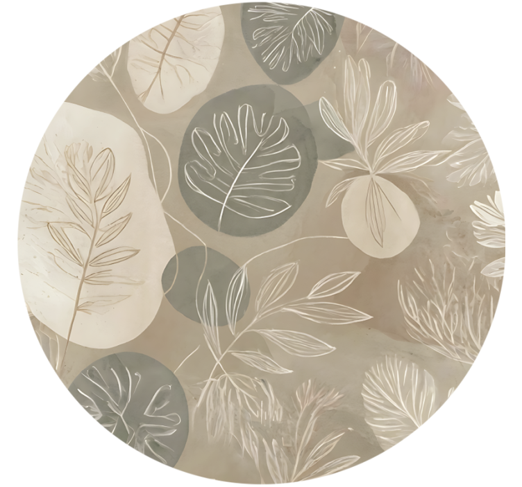 Blind beige neutral botanical abstract - TenStickers