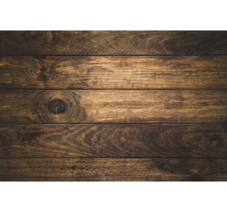 Blind bedroom with brown wooden planks - TenStickers