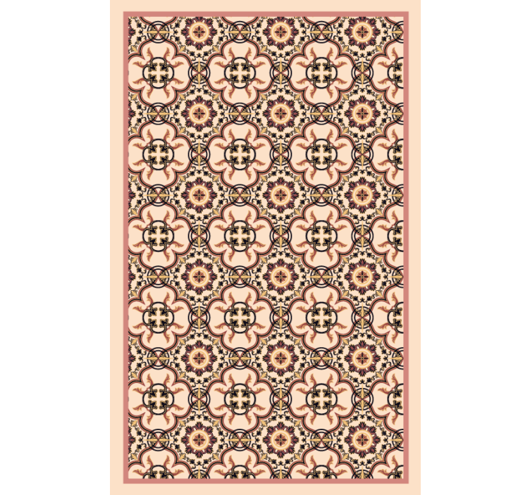 Blind bedroom vintage tile pattern - TenStickers