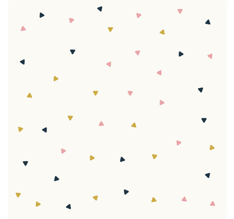 Blind bedroom with minimalist triangles pattern - TenStickers