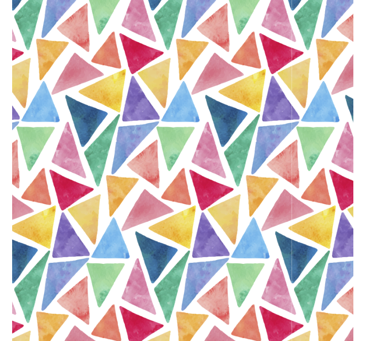 Blind bedroom with colorful triangles pattern - TenStickers
