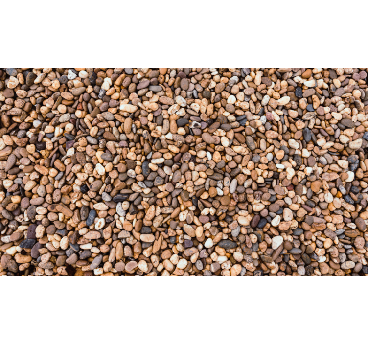 Blind bedroom sea pebbles flooring - TenStickers