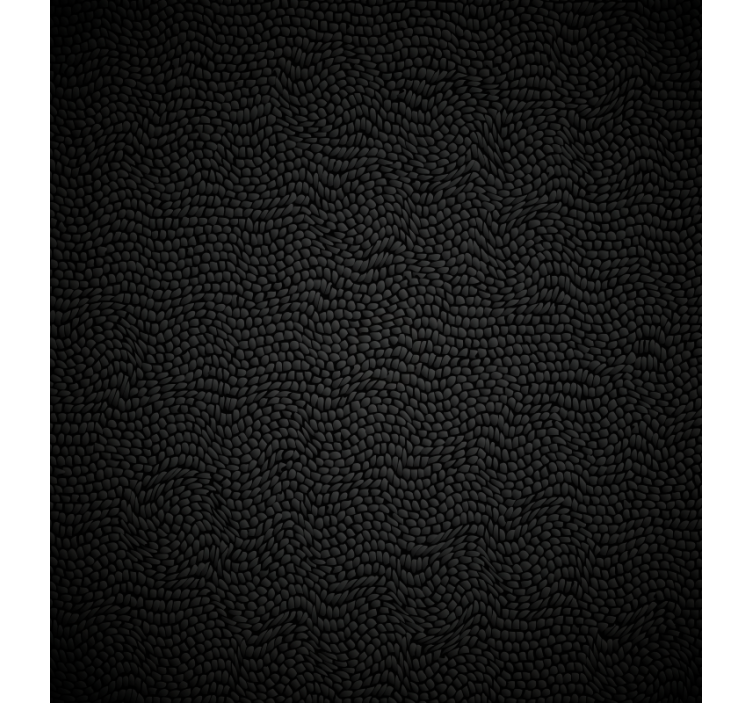 Blind bedroom black faux fur - TenStickers