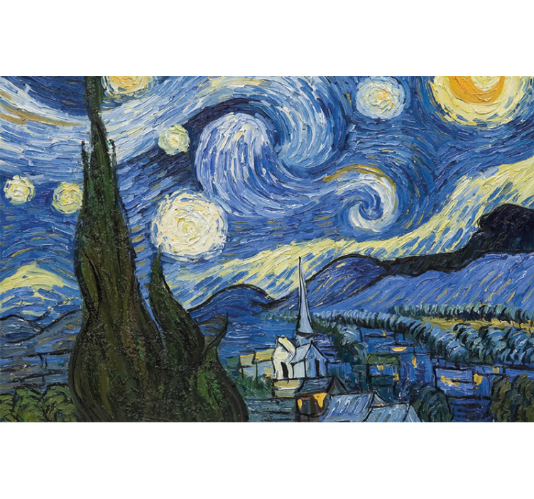 Blind bedroom starry night design - TenStickers
