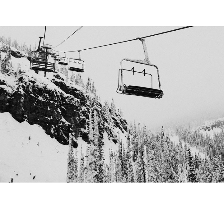 Blind grey cable car color scale - TenStickers