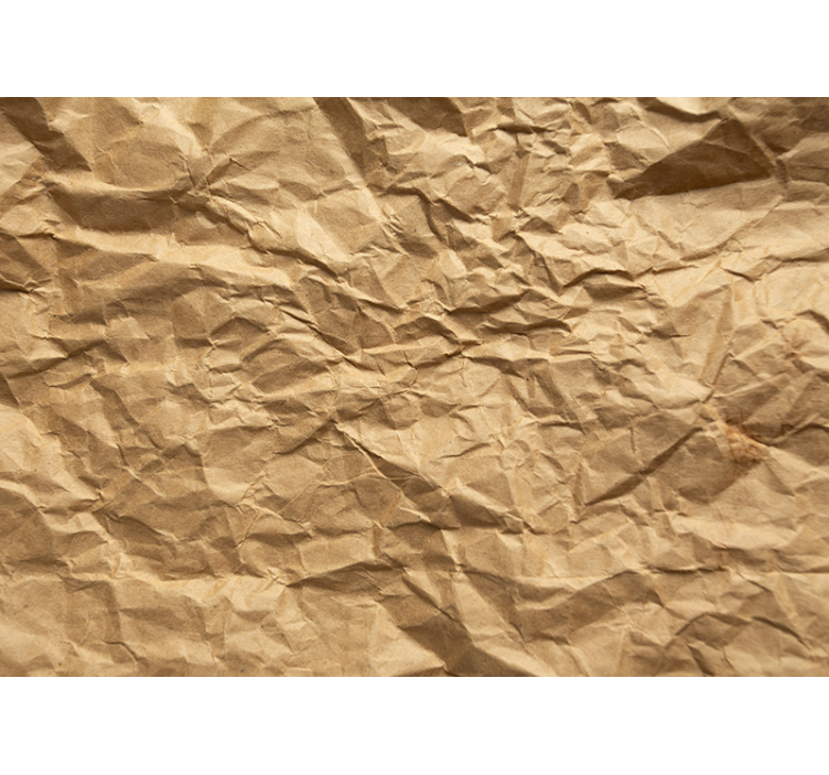 Blind beige crumpled brown paper - TenStickers
