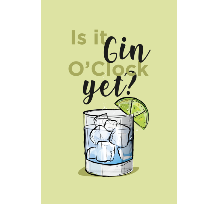 Is it Gin Text roller blind - TenStickers