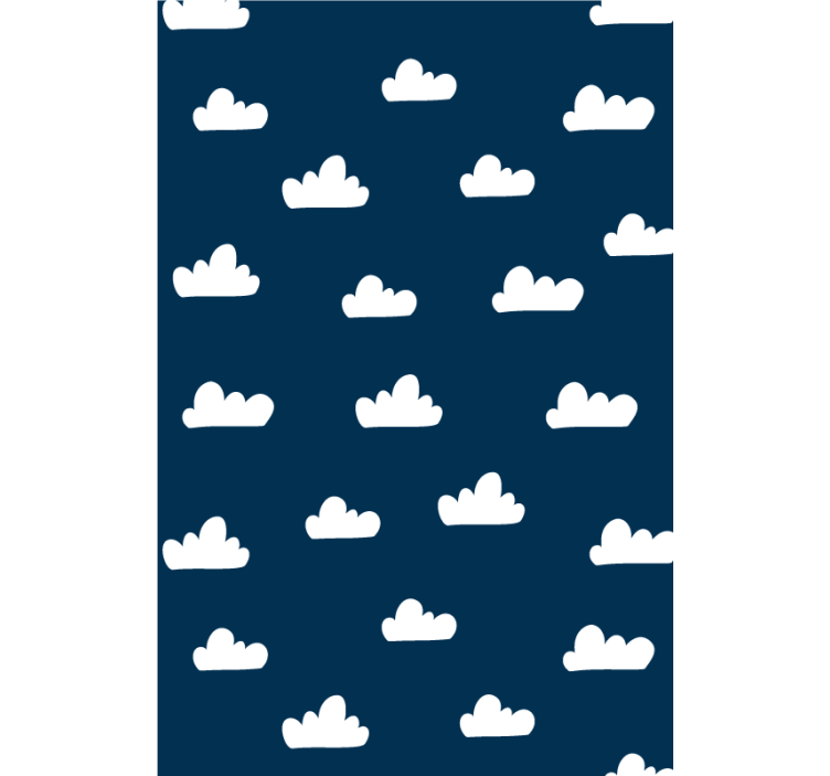 Dark blue background Cloud blind - TenStickers