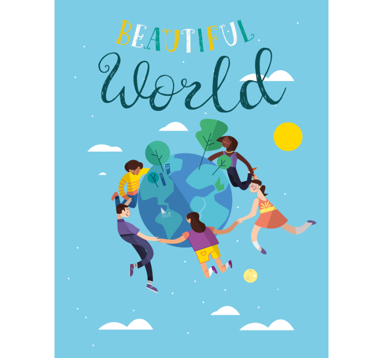 Beautiful world Childrens blind - TenStickers