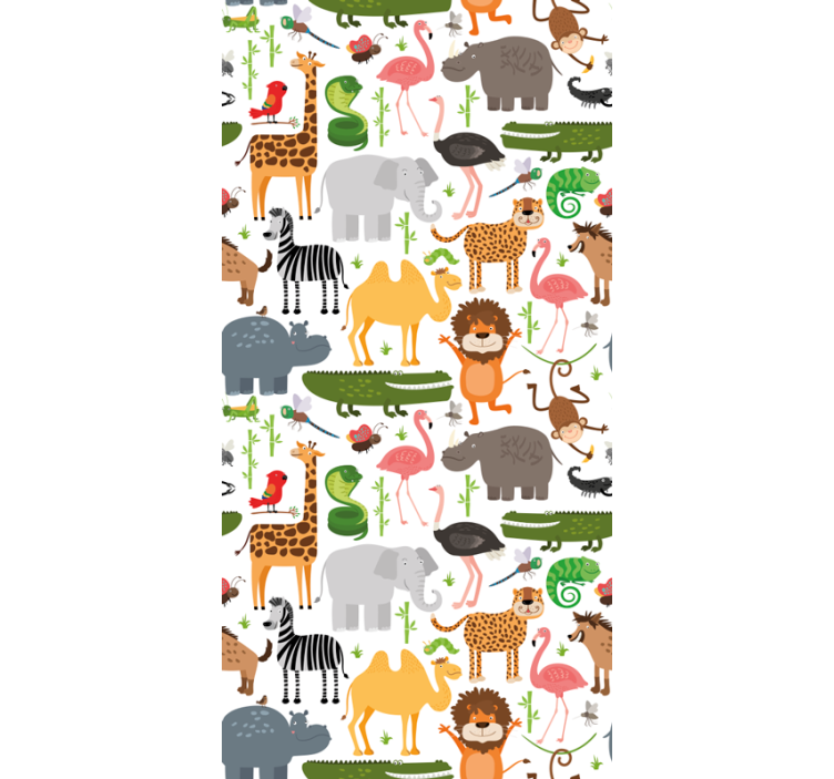 Safari Animal Friends animals blind - TenStickers